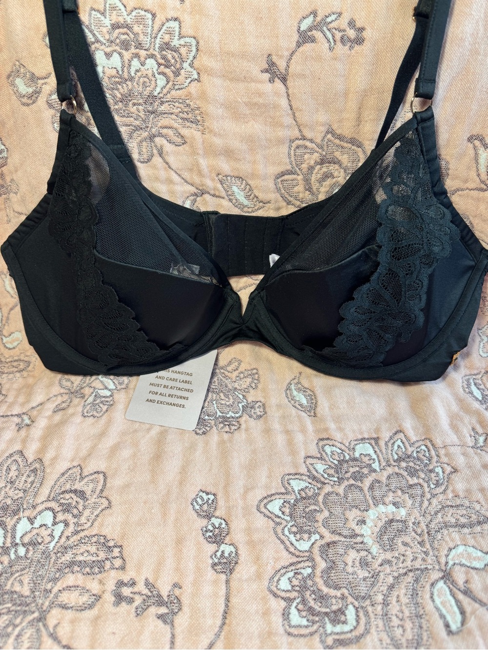 Savage X Fenty Black Lace Underwire Demi Bra